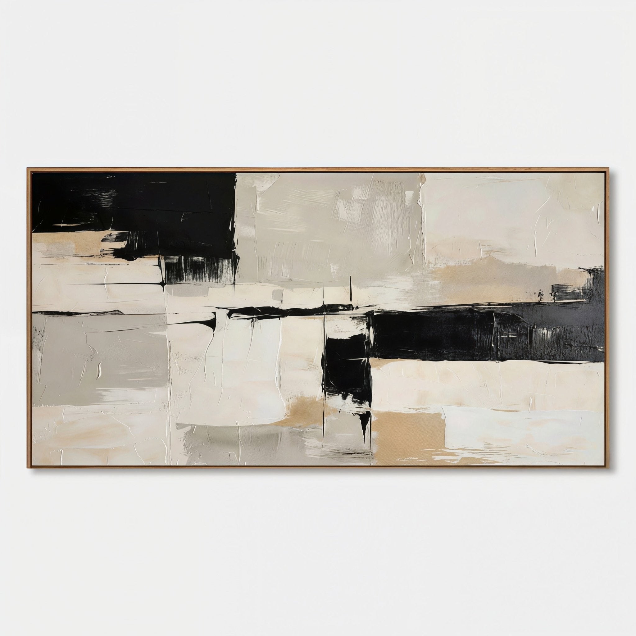 Heavy Texture Neutral Canvas Wall Art JC0065 - Viral Wall Art